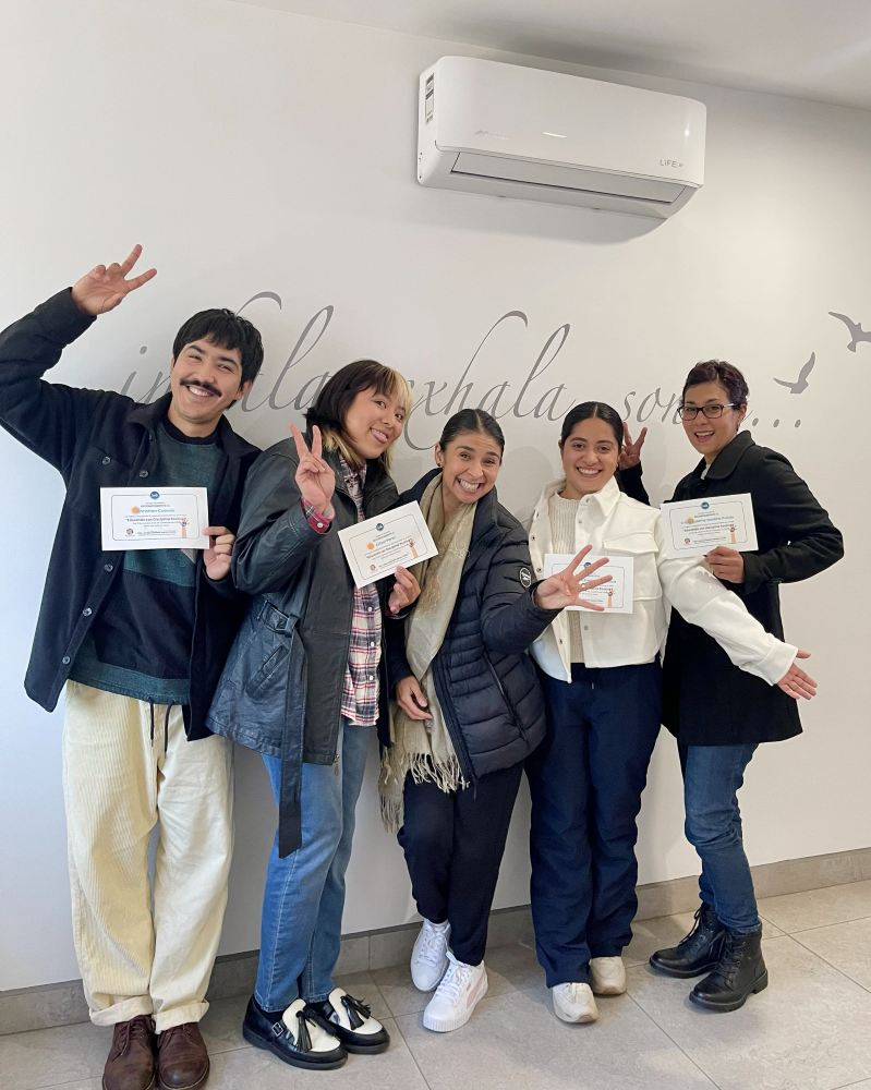 Taller Siente — participantes con certificados